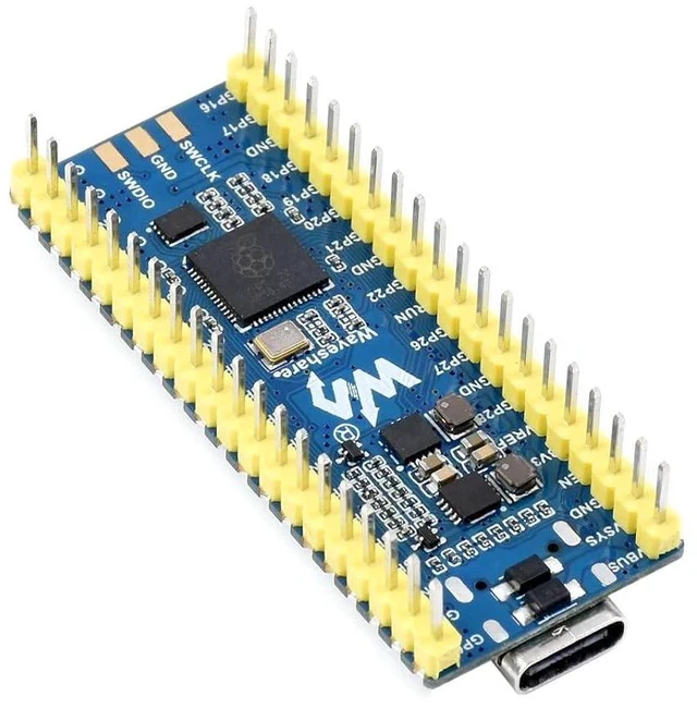 Alt view image 2 of 6 - RP2040-LCD-0.96-M Mini Board High-Performance Pico-Like MCU Board with Pre-Soldered Header Based on Raspberry Pi Microcontroller RP2040,Onboard 0.96 inch LCD,USB-C Connector,Low-Cost