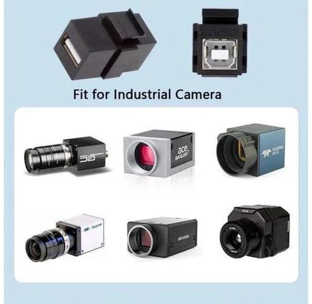 Alt view image 5 of 7 - USB 2.0 Type-A Female to Type-B Female Keystone Jack Adapter, Wall Plate Socket Module Coupler