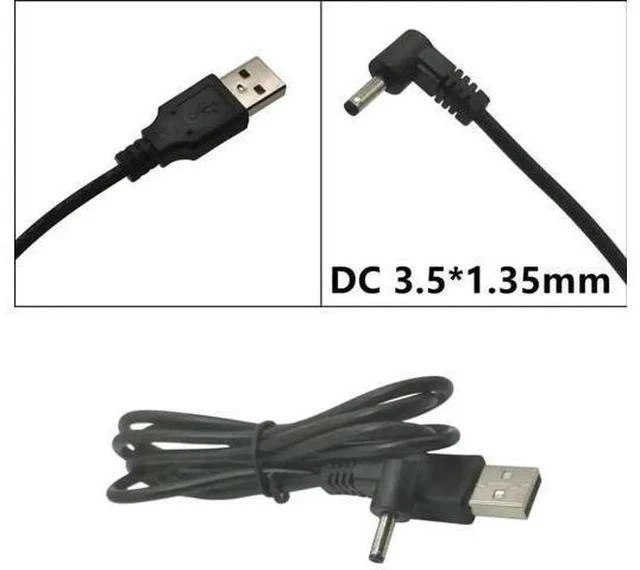 Main image of USB 2.0 A Male to 3.5x1.35mm DC Power Cable, 5V Barrel Jack Charger Adapter Cord
