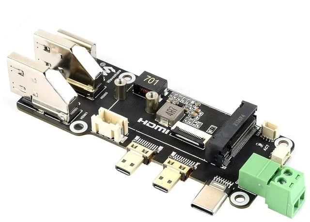 Main image of PCIe to M.2 Multifunctional Adapter Compatible with Raspberry Pi 5,for NVMe Protocol M.2 Solid State Drive,Compatible with 2230/2242 Size M.2 Solid State Drives