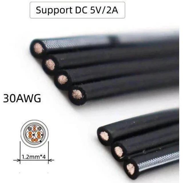 Alt view image 5 of 7 - 13cm Ultra Thin FPC Flat USB2.0 Type-A Male to Mini USB 5Pin Male Data Cable for FPV, Storage & Mobile Devices