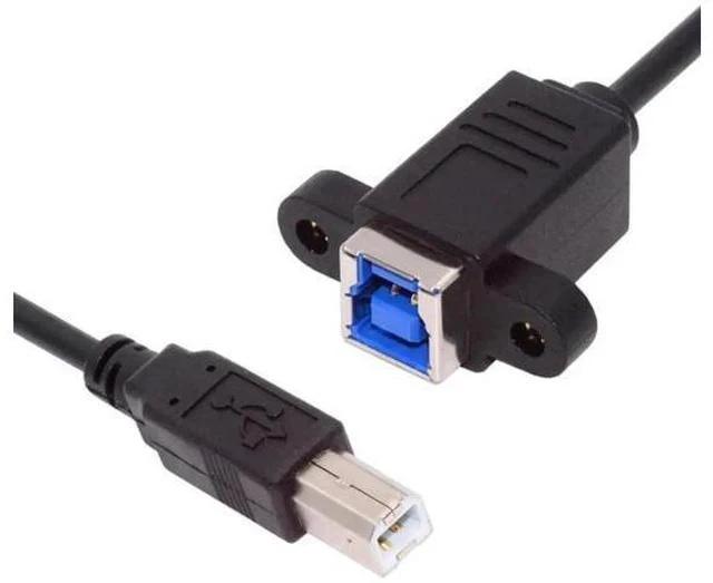 Main image of 30cm USB3.0 B Female to USB2.0 B Male Extension Cable | 5Gbps High Speed Data Cord for External SSD, HDD & Industrial Camera