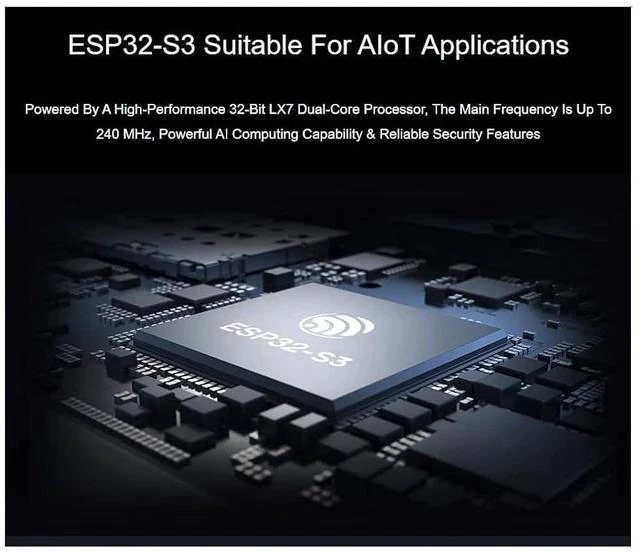 Alt view image 3 of 7 - ESP32-S3 1.47inch Touch Display Development Board,172×320 Resolution 262K Color RGB LED,Supports 2.4GHz Wi-Fi/BLE 5