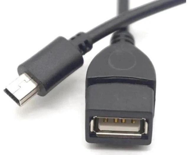 Alt view image 3 of 6 - 3 Pack Mini USB 5Pin Male to USB2.0 A Female OTG Adapter Cable for Phones, Tablets, Cameras & MP3/MP4 Players