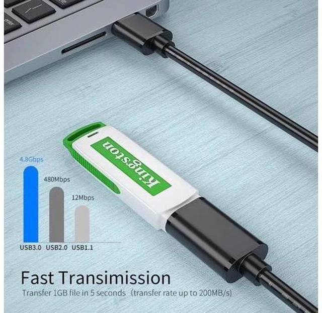 Alt view image 4 of 7 - 10FT USB 3.0 Male to Female Extension Cable, High Speed Data Transfer Cord for Smart TV, PS4, Xbox One & External SSD