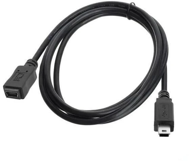 Alt view image 2 of 7 - 4.92FT/1.5M USB 2.0 Mini USB Extension Cable, 5Pin Male to Female Cord for Dash Cam, GPS and Camera
