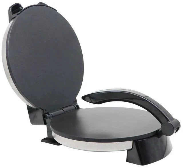 Alt view image 6 of 7 - Multi-Function Roti & Pancake Maker Double-Sided Heating, Non-Stick Cooking Surface for Pizza, Crepes, Wraps & Flatbreads