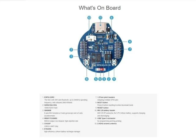 Alt view image 5 of 7 - ESP32-S3 Development Board Onboard 1.28inch Round LCD Display with CNC Metal Case,Support 2.4 GHz Wi-Fi and Bluetooth 5(LE),Embedded GC9A01 Driver