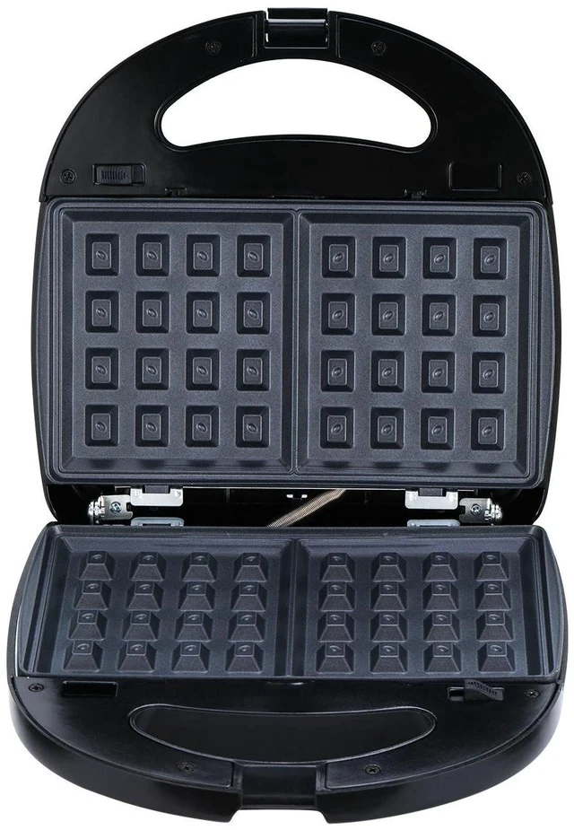 Alt view image 7 of 7 - Adjustable Temp 3-in-1 Sandwich & Waffle Maker Multifunctional Breakfast Machine with Non-Stick Plates, for Grilled Cheese, Pancakes, Steak & Toast