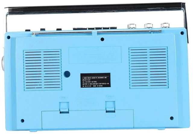 Alt view image 5 of 7 - Portable Cassette Tape Player - Retro Cassette Player, FM MW SW1 SW2 Radio Stereo, Bluetooth CasetteTape Player Recorder