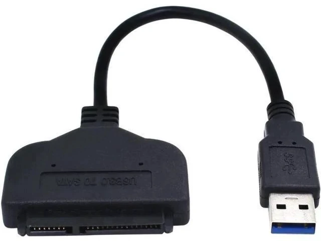Alt view image 2 of 5 - Cabo Adaptador USB 3.0 para SATA HDD com Alimentação Molex, Conversor USB para Disco Rígido SATA 2.5"/3.5"
