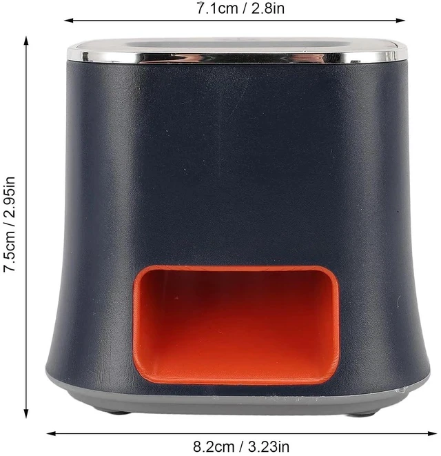 Alt view image 6 of 7 - Automatic Electric Nut Sheller Cracker, High Efficiency Safety Guard Easy Cleaning Premium ABS Stainless Steel, Portable Rechargeable with USB Cable Brush Instruction Manual Blue