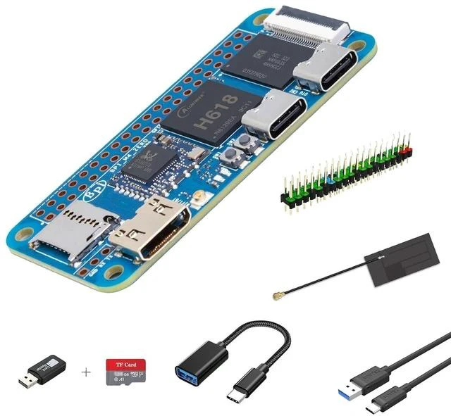 Main image of Banana Pi BPI-M4 Zero SBC - Compatible with Most RPI Zero W Accessories - Up to 4GB RAM 32GB EMMC (4GB RAM + 32GB EMMC WiFi 5,Basic Kit)