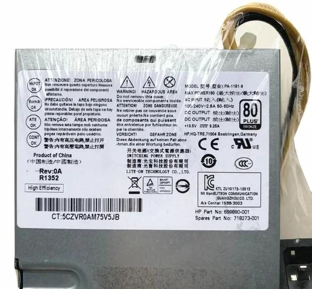 Main image of PSU for H P 600 G1 180W Power Supply PA-1181-8 PA-1181-9 699890-001 718273-001