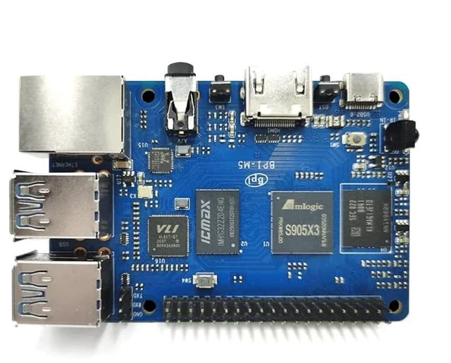 Alt view image 5 of 6 - Banana Pi BPI-M5 KIT Amlogic S905X3 Single Board Computer with 4GB RAM and 16G eMMC for AIOT Support Android Debian Raspberry Pi Replacement (Standard)