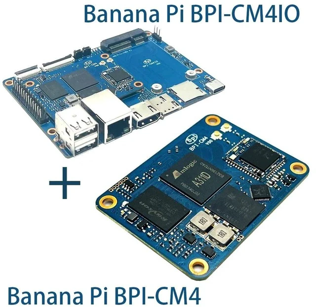 Alt view image 3 of 5 - Banana Pi BPI-CM4,Raspberry Pi CM Compatible, Amlogic A311D Quad Core ARM Cortex-A73, 4G LPDDR4 16G eMMC Onboard WIFI5,Minipcie 26PIN Run Android Armbian Linux (BPI-CM4 + BPI-CM4IO)