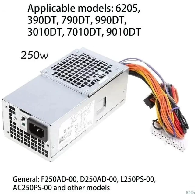 Alt view image 3 of 6 - PSU for De ll 250W Power Supply H250AD-00 D250AD-00 L250PS-00 AC250PS-01 HU250AD-00 L250NS-00 F250AD-00