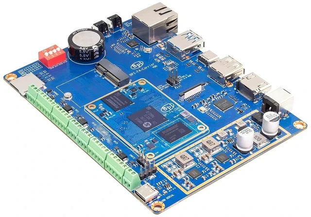 Alt view image 4 of 6 - Banana Pi BPI-F4 Industrial Control Board, Powered by Sunplus SP7350, 4GB LPDDR4, 32GB eMMC, 4.6TOPS NPU AI Solution for Robotics and Smart Devices (Standard Kit)