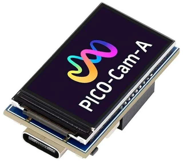 Main image of RP2040 MCU Camera Development Board Based on RP2040 Chip,Onboard HM01B0 Grayscale Camera,1.14inch IPS LCD Display
