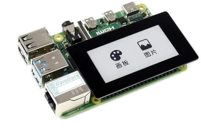 Alt view image 3 of 7 - 2.13inch Touch e-Paper HAT 250×122 Pixels Black White e-Ink Display Module eink Screen for Raspberry Pi 4B/3B+/3B/2B/Zero/Zero W/Zero WH, SPI Interface,Partial Refresh