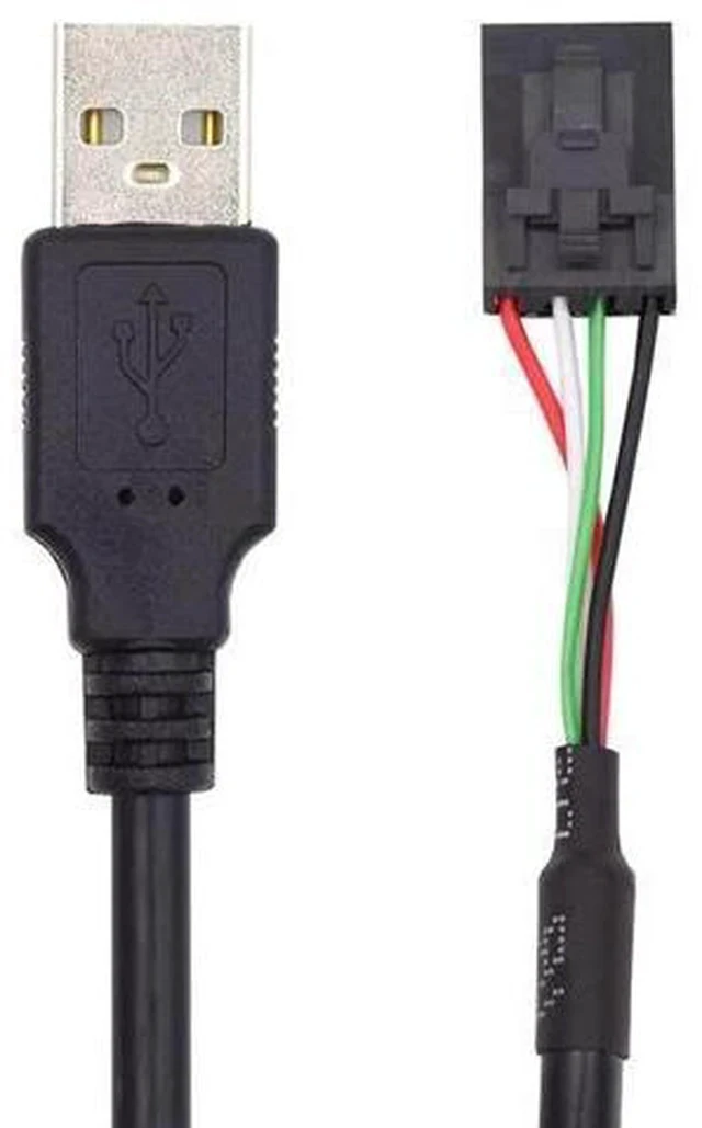 Alt view image 7 of 7 - USB 2.0 Type-A Male to Dual Female 9Pin Motherboard Header Hub Adapter, Port Multiplier Extension Connector