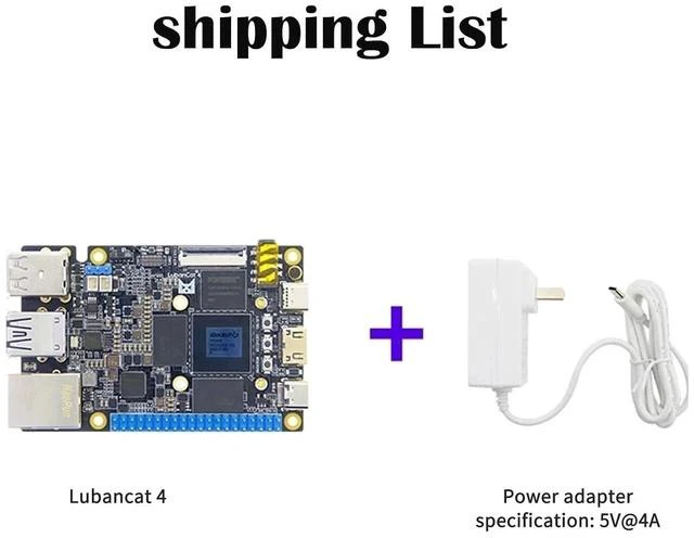 Main image of Lubancat 4 Mini PC RK3588S2 Development Board: 4/8/16GB LPDDR4 RAM, 6T NPU, Gigabit Ethernet, 8K Codec, Raspberry Pi 5 Alternative (8G+64G,Basic Power Package)