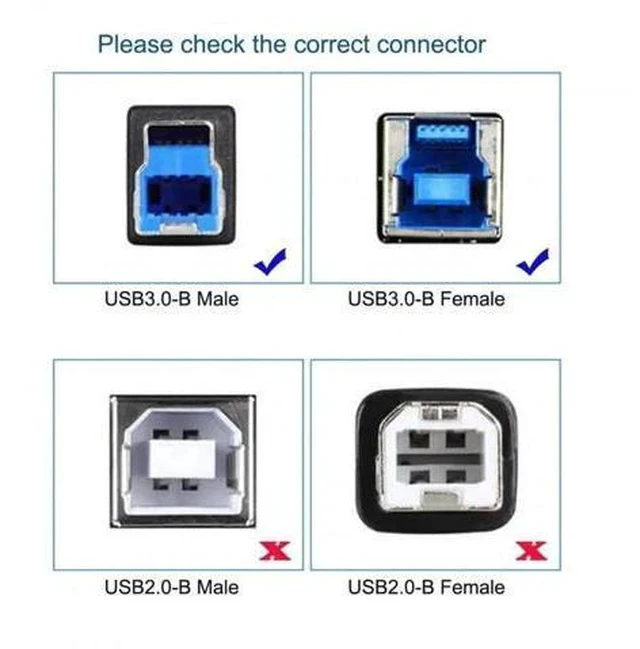 Alt view image 4 of 7 - 30cm USB3.0 Type-B Female to Micro-B Male Extension Cable, 5Gbps High Speed Cord for External SSD, Hard Drive & Digital Camera