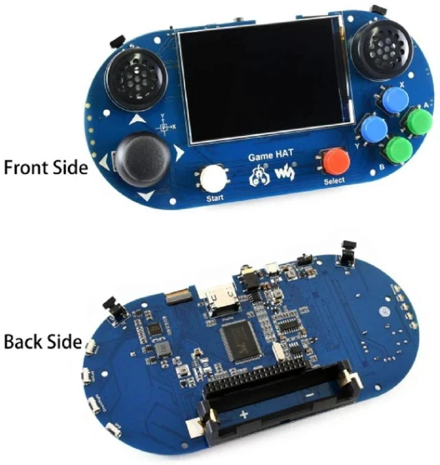 Alt view image 2 of 5 - Game HAT for Raspberry Pi 3B+/3B/2B/B+/A+/Zero/Zero W Portable Game Console Gameboy 3.5inch IPS Screen with Gamepad Joystick