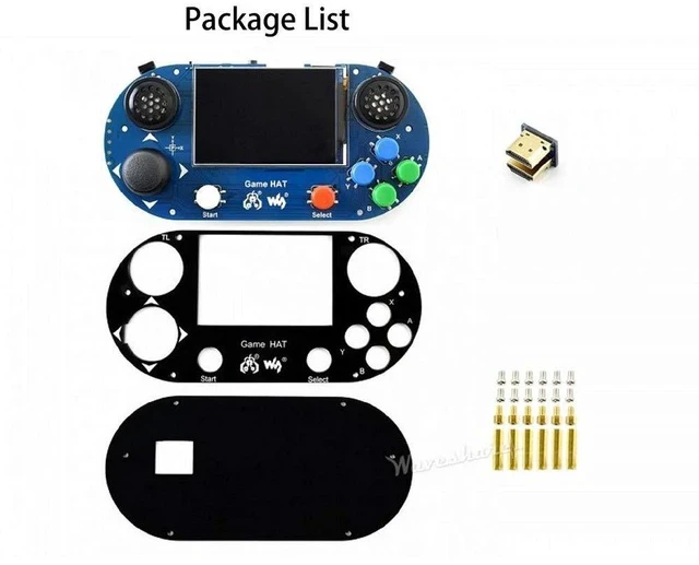 Alt view image 5 of 5 - Game HAT for Raspberry Pi 3B+/3B/2B/B+/A+/Zero/Zero W Portable Game Console Gameboy 3.5inch IPS Screen with Gamepad Joystick
