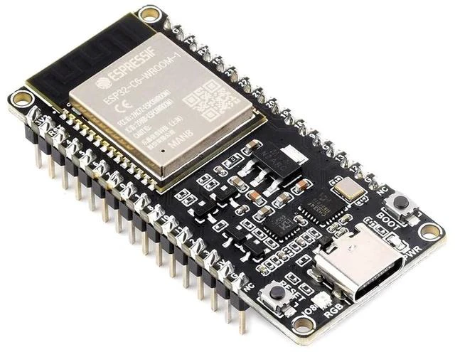 Main image of ESP32-C6 Microcontroller WiFi 6 Development Board with Pre-soldered Header Onboard ESP32-C6-WROOM-1-N8 Module,RISC-V 32-bit Sngle-core Processor, WiFi 6+Bluetooth 5+IEEE 802.15.4
