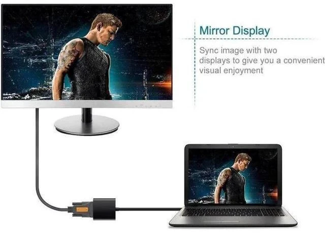 Alt view image 3 of 7 - USB 3.0 to VGA Adapter, 1080P@60Hz Multi-Monitor Display Converter, Plug & Play for Windows 7/8/8.1/10/11, No CD Driver Needed Black