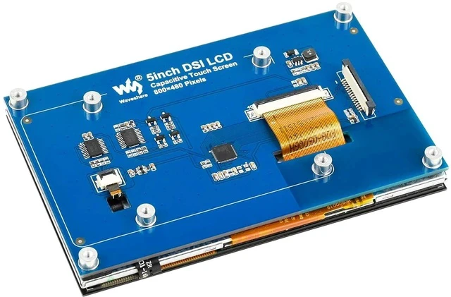 Alt view image 7 of 7 - Compatible with Raspberry Pi Touchscreen 5inch DSI LCD Touch Screen 800×480 Resolution TFT LCD Display Monitor for Raspberry Pi Model 4B/3B+/3A+/3B/2B/B+/A+,CM3/3+
