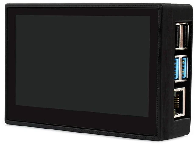 Alt view image 3 of 7 - 4.3inch DSI LCD Capacitive Touch Display with Protection Case for Raspberry Pi 4 B,800×480 Resolution IPS Screen Wide Angle,MIPI DSI Interface