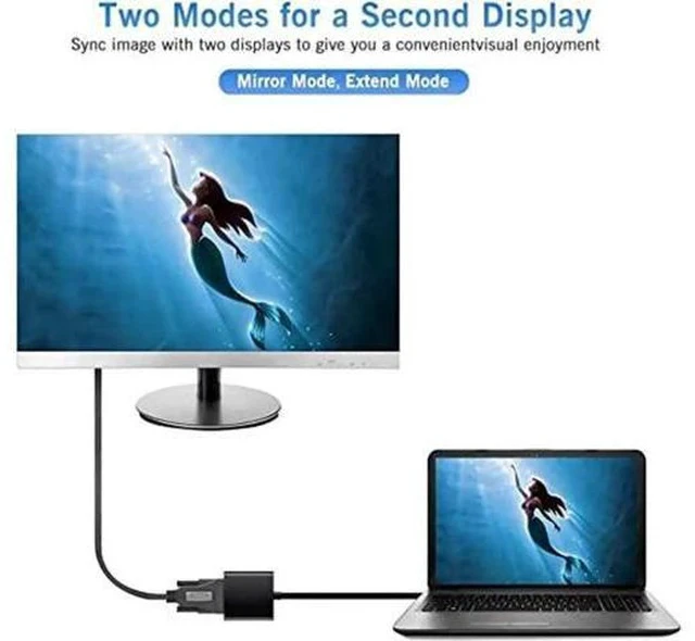 Alt view image 5 of 7 - USB 3.0 to VGA External Video Adapter, 1080P Multi-Monitor Display Graphic Converter Compatible with Windows 7/8/8.1/10/XP PC Laptop Projector