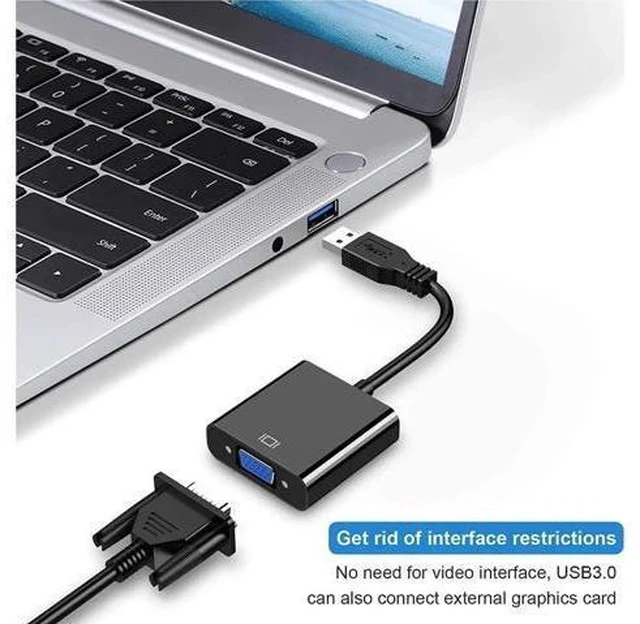 Alt view image 6 of 7 - USB 3.0 to VGA Adapter, Multi-Display Video Converter for PC, Laptop, Monitor, Projector & HDTV