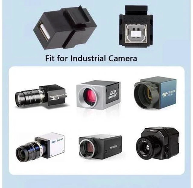 Alt view image 3 of 7 - USB2.0 Type-A Female to Type-B Female Keystone Jack Coupler Adapter for Wall Plate & Panel Cabling