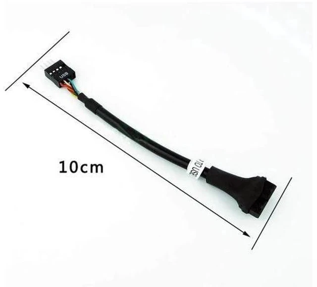 Alt view image 4 of 4 - USB3.0 20Pin Female to USB2.0 9Pin Female Header Adapter Cable, Mainboard Internal Converter Cord for Desktop PC