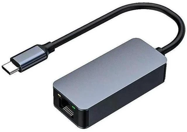 Main image of USB C to 2.5G Ethernet Adapter, USB 3.0 Type C to 2.5G RJ45 LAN Network Converter, 2.5Gbps High Speed, Compatible with Mac OS, Windows, Linux, Backward Compatible with 2500/1000/100Mbps