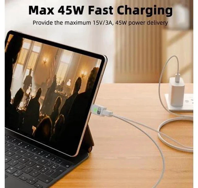 Alt view image 4 of 6 - 2-in-1 USB C Splitter Adapter, Dual USB Type C Dongle with PD 45W Fast Charging, Compatible with iPhone 16/15 Series, iPad Air/Pro & All USB-C Wired Headphones