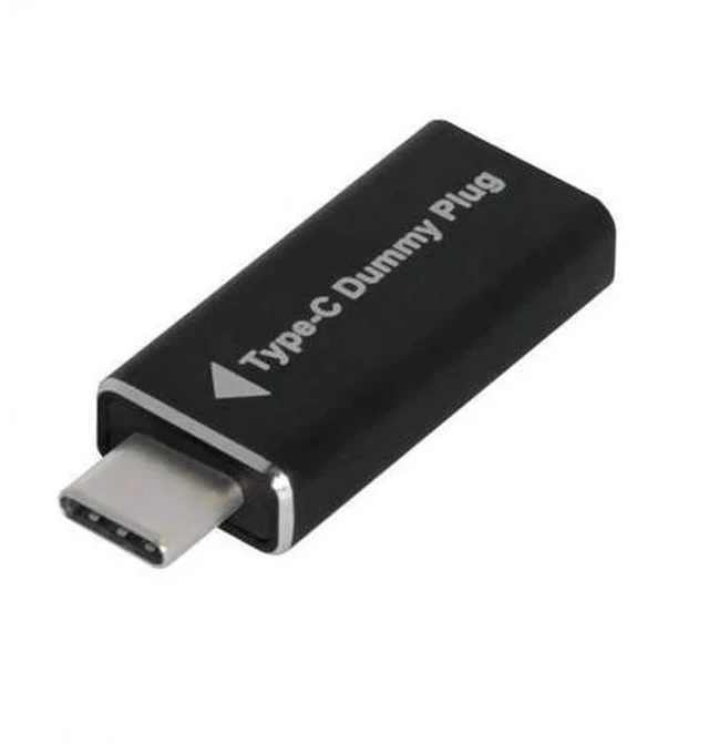 Main image of USB-C Virtual Display Dummy Plug, DP-Alt Mode DDC EDID Headless Ghost Display Emulator 4K@17Hz Black