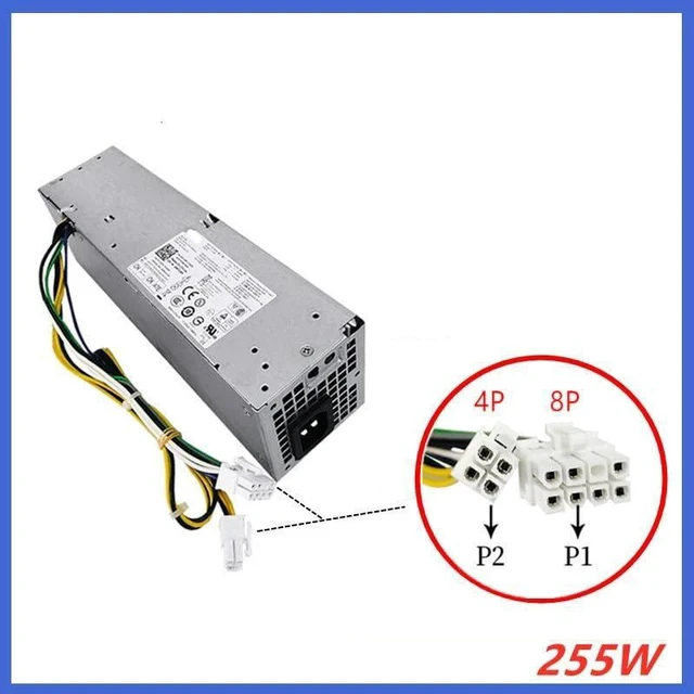 Alt view image 2 of 5 - H255ES-01 B255ES-01 HU255AS-00 AC255ES-00 H255ES-00 L255AS-00 YH9D7 F255ES-00 PSU for De ll 7020 9020 3020 Power Supply 255W