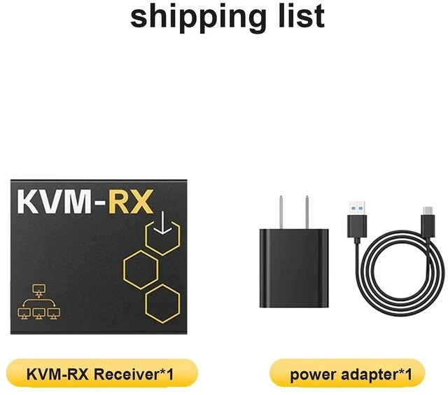 Alt view image 2 of 7 - HD-MI KVM Extender Over Cat5e/Cat6, 1 Transmitter to Multiple Receivers, USB Keyboard Mouse Control, IR Remote, 150m Transmission Distance,Support HDMI 1.4b HDCP 1.4 (KVM-RX Receiver)
