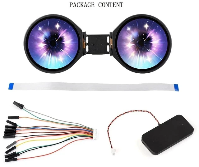Alt view image 6 of 6 - ESP32-S3 1.28inch Double Eye Round LCD AIoT Development Board240 × 240 Resolution Dual IPS Displays65K ColorsSupports AI Speech InteractionSupports Wi-Fi/Bluetooth 5