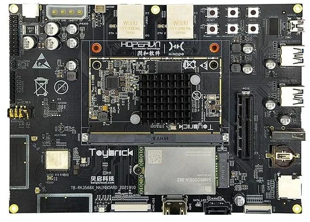 Alt view image 2 of 5 - HH-SCDAYU200 OpenHarmony 3.1 Main line, RK3568 Rich Device Development Kit,4K HDMI2.0 DSI MIPI-CSI2 eDP GMAC SATA3.0 Connector for IOT NVR AI