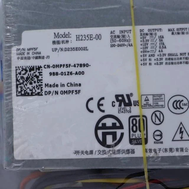 Alt view image 2 of 4 - PSU for 760 780 960 980 235W Power Supply L235P-01 H235P-00 PW116 RM112 0G185T H235E-00 F235E-00 L235ES-00