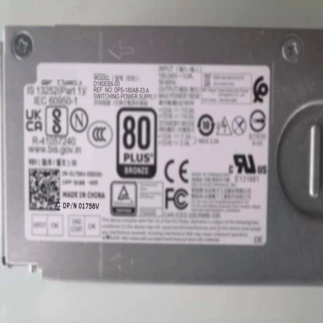 Alt view image 4 of 6 - D180EBS-00 AC180EBS-00 H180EBS-00 L180EBS-00 Original New PSU for De ll 3710 3910 180W Power Supply