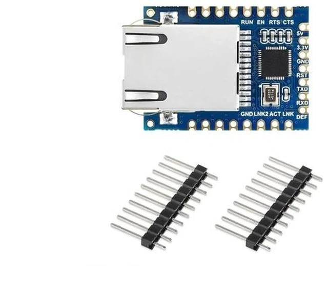 Main image of TTL UART Serial Port to Ethernet Converter Mini Module, Bi-Directional Transparent Data Transmission Between Serial Port and Ethernet,Supports TCP Server/TCP Client/UDP Multicast/UDP Mode