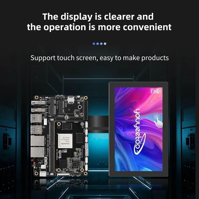 Alt view image 6 of 7 - YY3588 Single Board Computer - RK3588 SoC,6TOPS NPU, 4/8/16/32GB RAM, 4G/LTE/NFC Support, 4K/8K Video Codec, Multi-Interface Expansion for Edge AI & IoT (8GB RAM+64GB eMMC,Standard Kit)