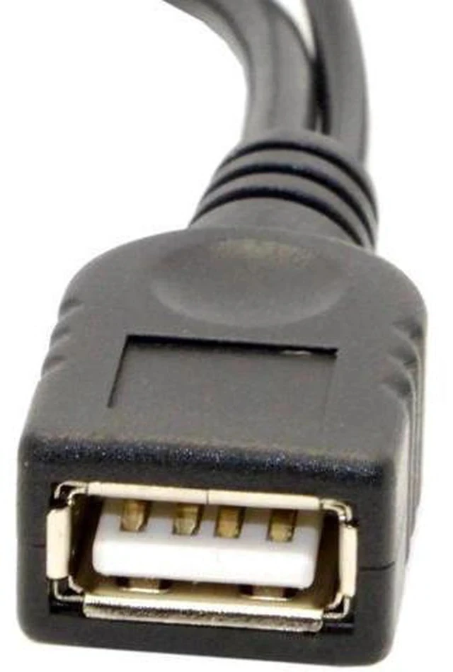 Alt view image 2 of 7 - USBC to USBA USB2.0 OTG Adapter Cable with Supplementary Power Supply