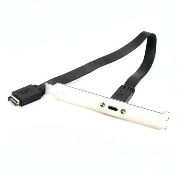 Main image of 30cm USB 3.1 Gen2 Type-E 20Pin Motherboard Header to USB-C Female Extension Cable, 10Gbps Internal Front Panel USB Type-C Adapter for ATX/MATX/ITX DIY PC Gaming Workstation